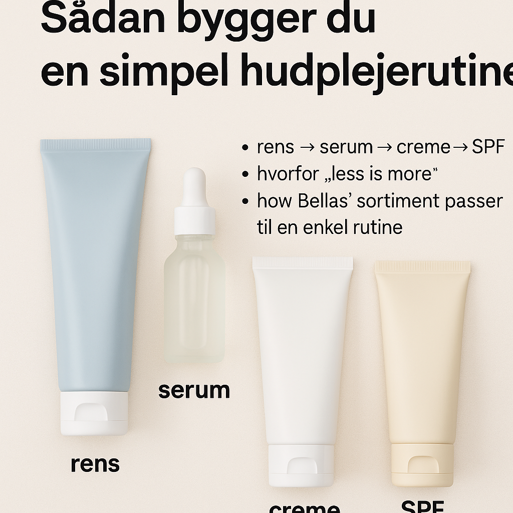 Sådan bygger du en simpel hudplejerutine